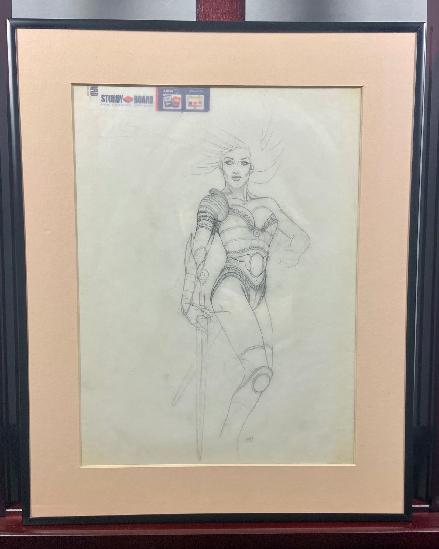 HEAVY METAL Taarna Preliminary Concept Sketch (1981) Framed Chris Achilleos Original Film Production Art