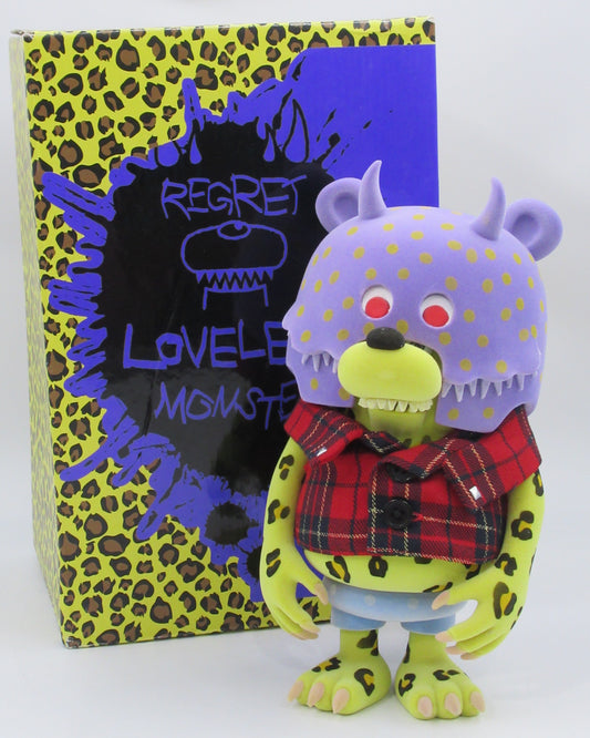 LOVELESS MONSTER Regret x T9G Flocked Figure - Medicom Toy (2008) 10" Designer Art Toy