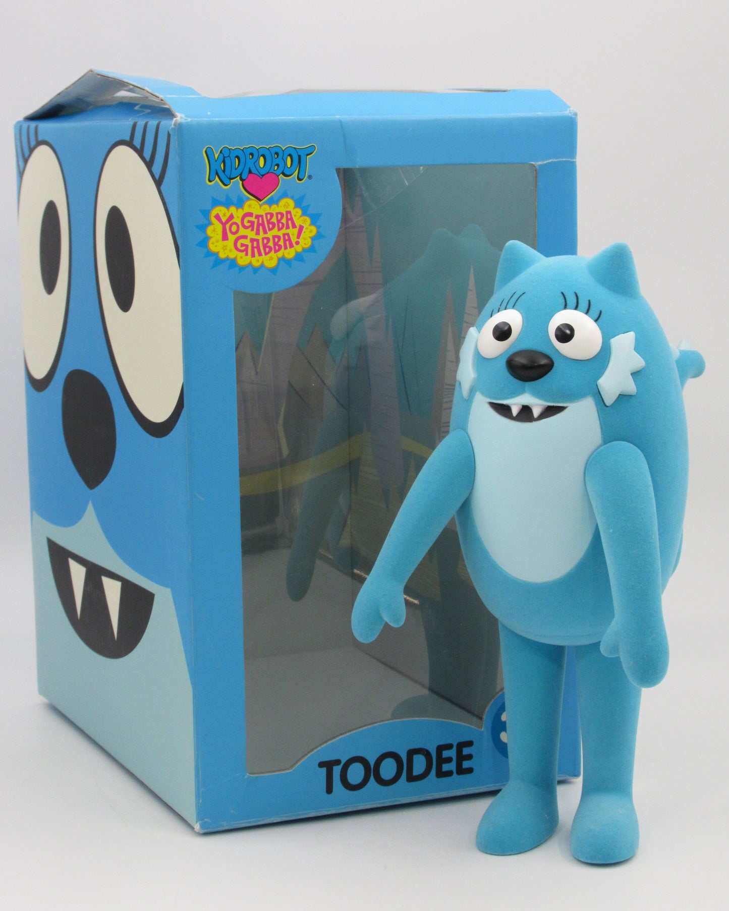 YO GABBA GABBA! Toodee 9" Vinyl Figure - Kidrobot (2007) w/ Original Box