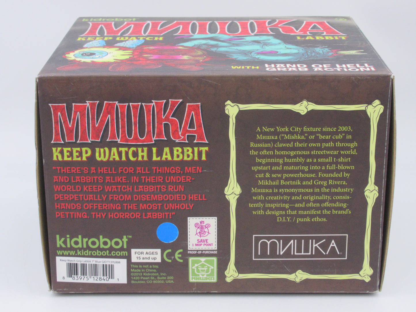 KOZIK x MNWKA "Keep Watch" Labbit Vinyl Figure - Kidrobot (2013) Mishka Designer Art Toy