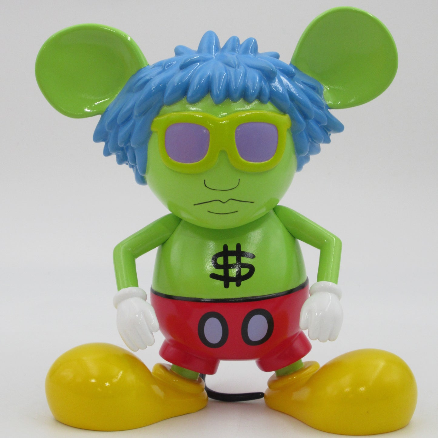 KEITH HARING Andy Mouse Green - 360 Toy Group (2005) Warhol Limited Edition Designer Vinyl Art Toy