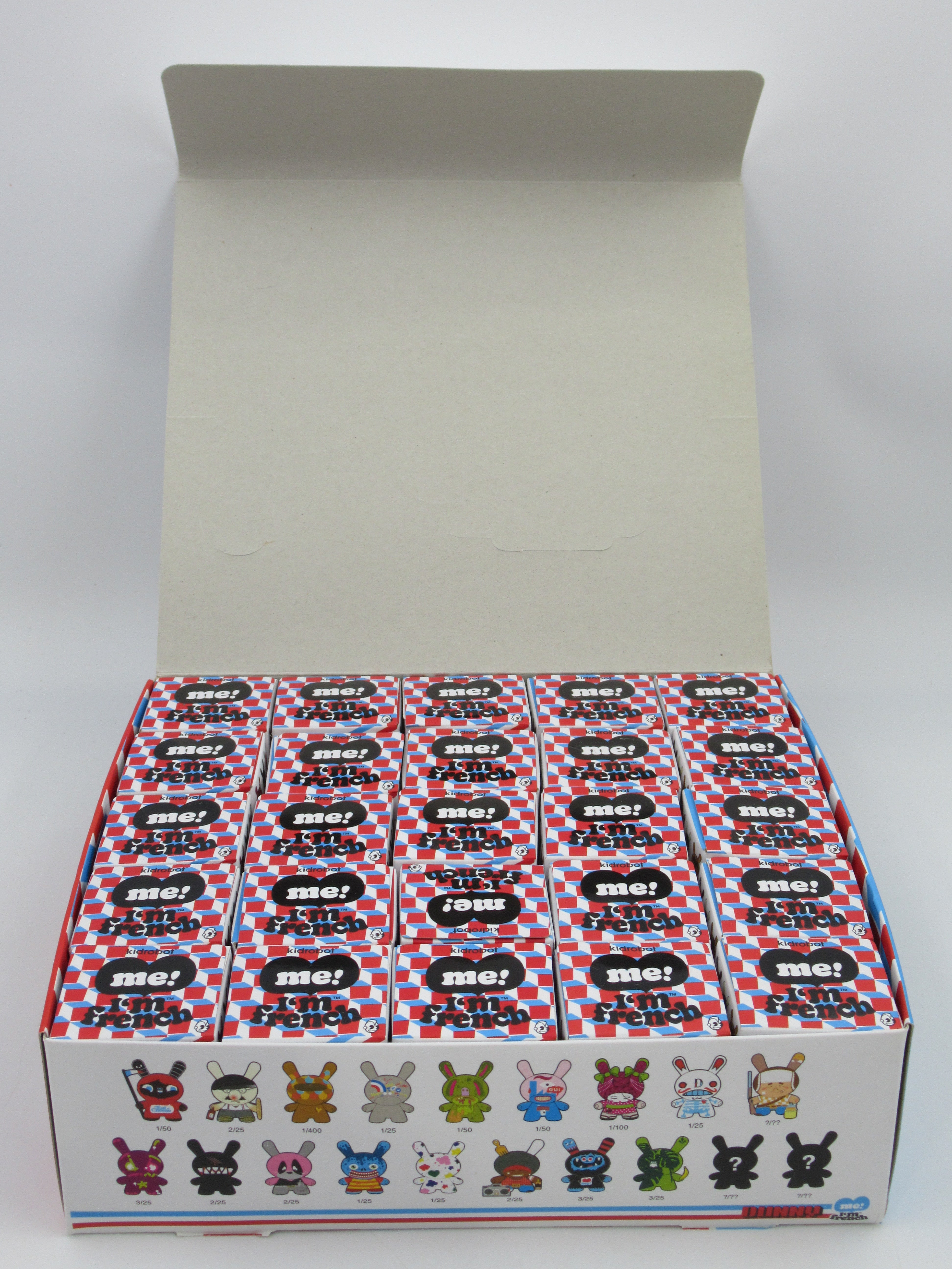 DUNNY Love Me I'm French Vinyl Figure Blind Box 25-Case - Kidrobot (2008) SEALED Art Toys