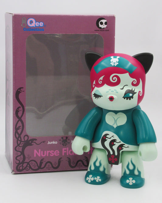 QEE COLLECTION Nurse Flash-It 8" Vinyl Figure - Toy2r/Junko Mizuno (2007) Designer Art Toy & Box