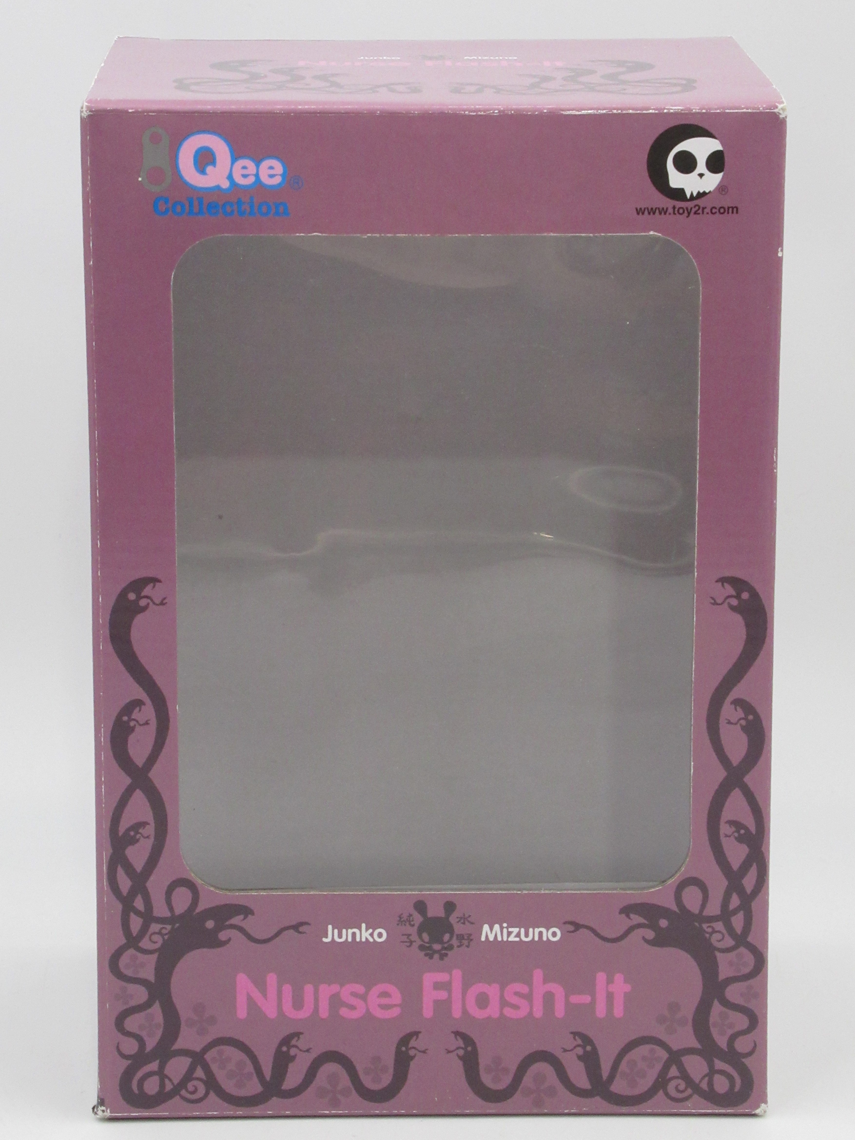 QEE COLLECTION Nurse Flash-It 8" Vinyl Figure - Toy2r/Junko Mizuno (2007) Designer Art Toy & Box