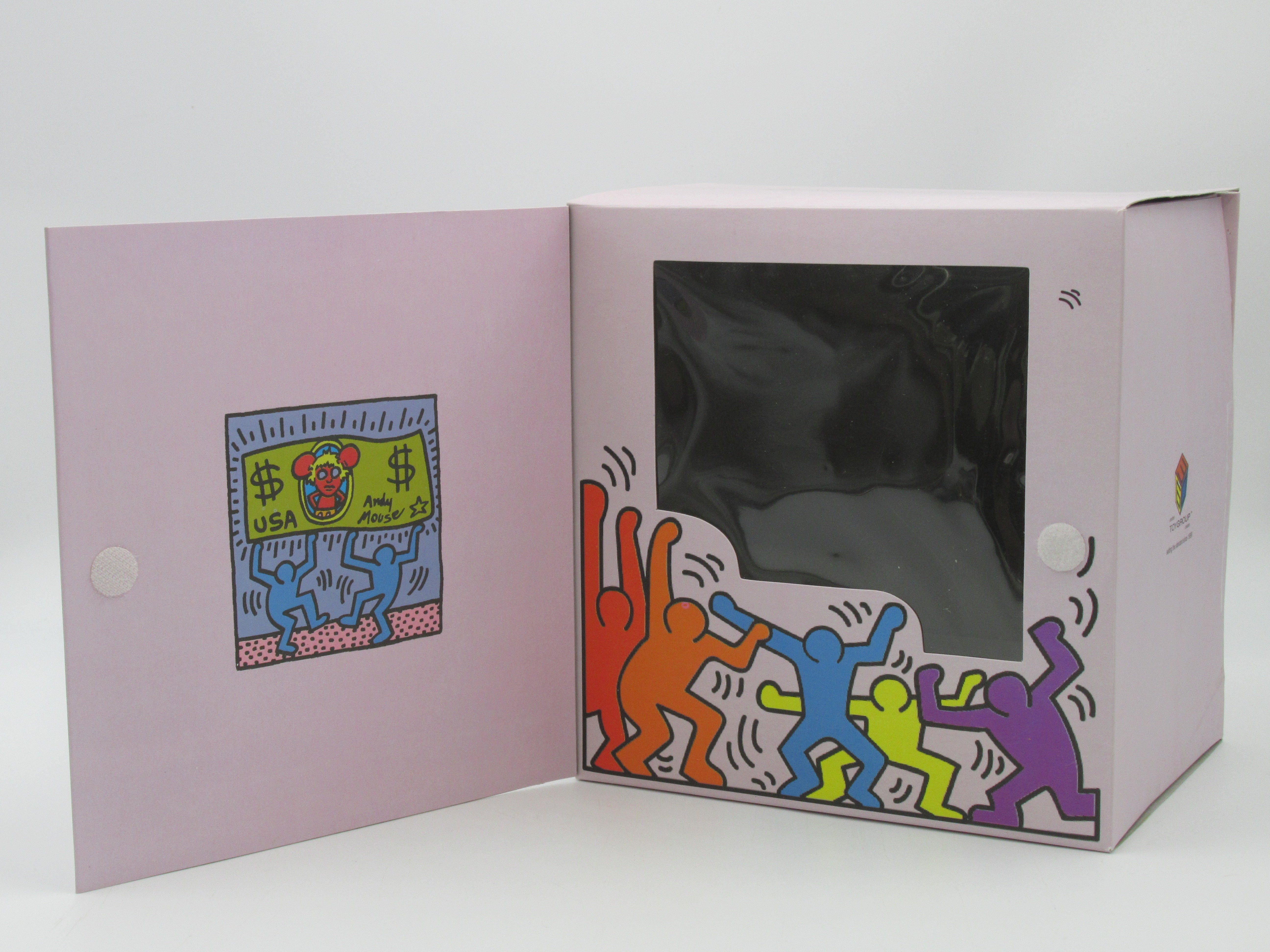 KEITH HARING Andy Mouse Red - 360 Toy Group (2005) Warhol Limited Edition Designer Vinyl Art Toy