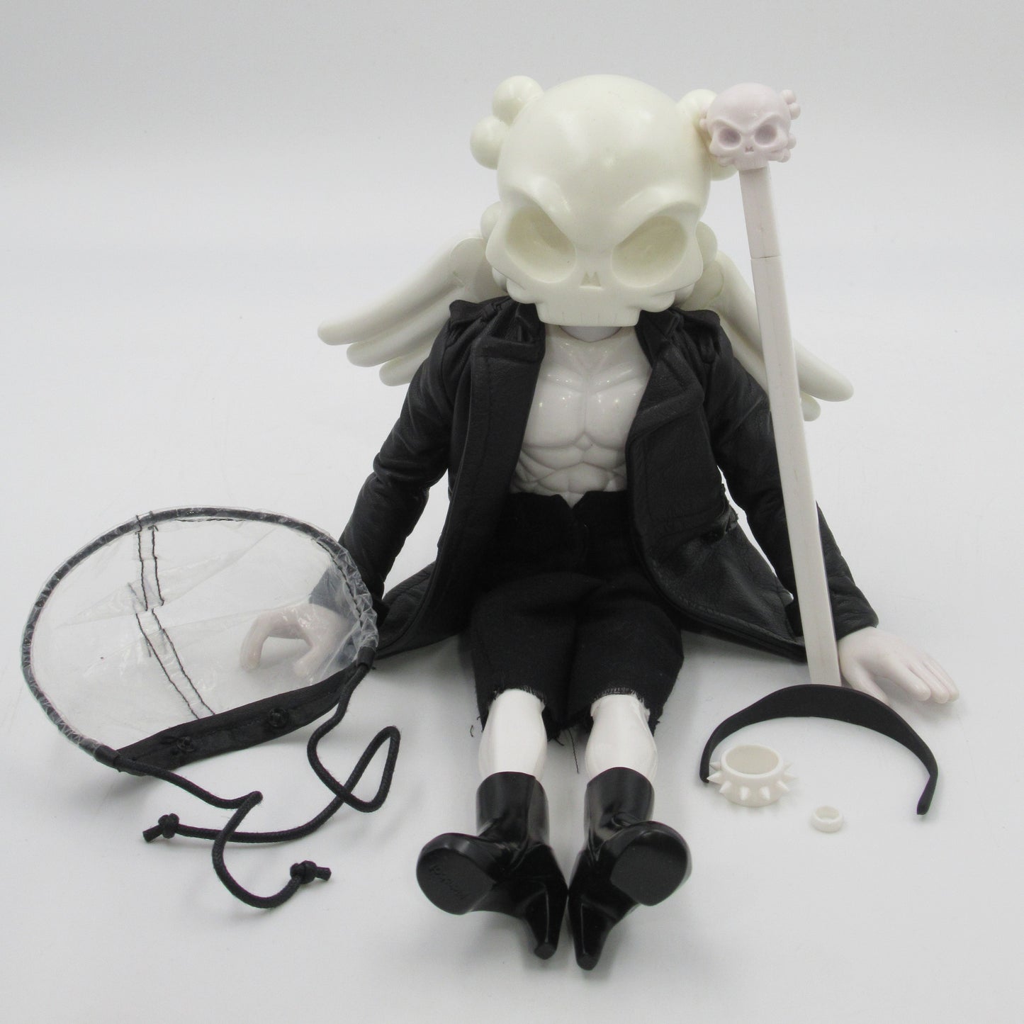 HUCK GEE x RICK OWENS Skullhead Figure - Kidrobot (2005) #002/250 Limited Edition Designer Fashion Art Toy