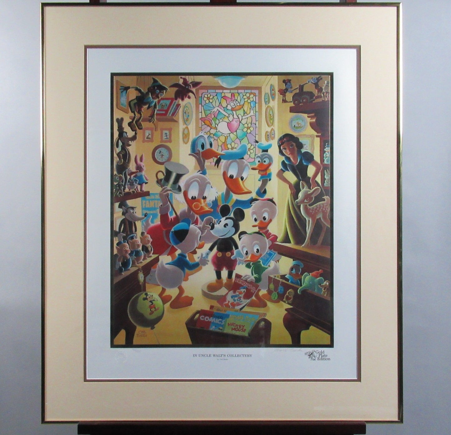 In Uncle Walt's Collectory Carl Barks Signed Gold Plate Edition