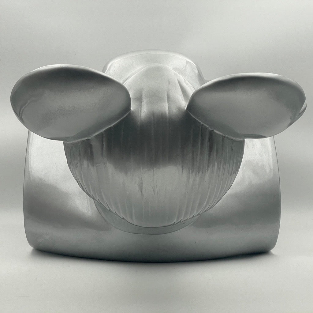 THE BIRD IS THE WORD (Mickey Mao) Silver Bust - Frank Kozik (2009) Limited Edition Designer Art Toy