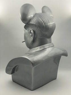 THE BIRD IS THE WORD (Mickey Mao) Silver Bust - Frank Kozik (2009) Limited Edition Designer Art Toy