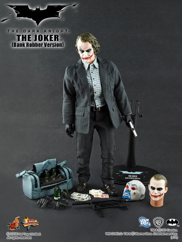 Joker Bank Robber Version MMS79 The Dark Knight Hot Toys 12" Figure
