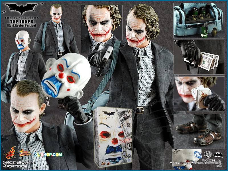 Joker Bank Robber Version MMS79 The Dark Knight Hot Toys 12" Figure