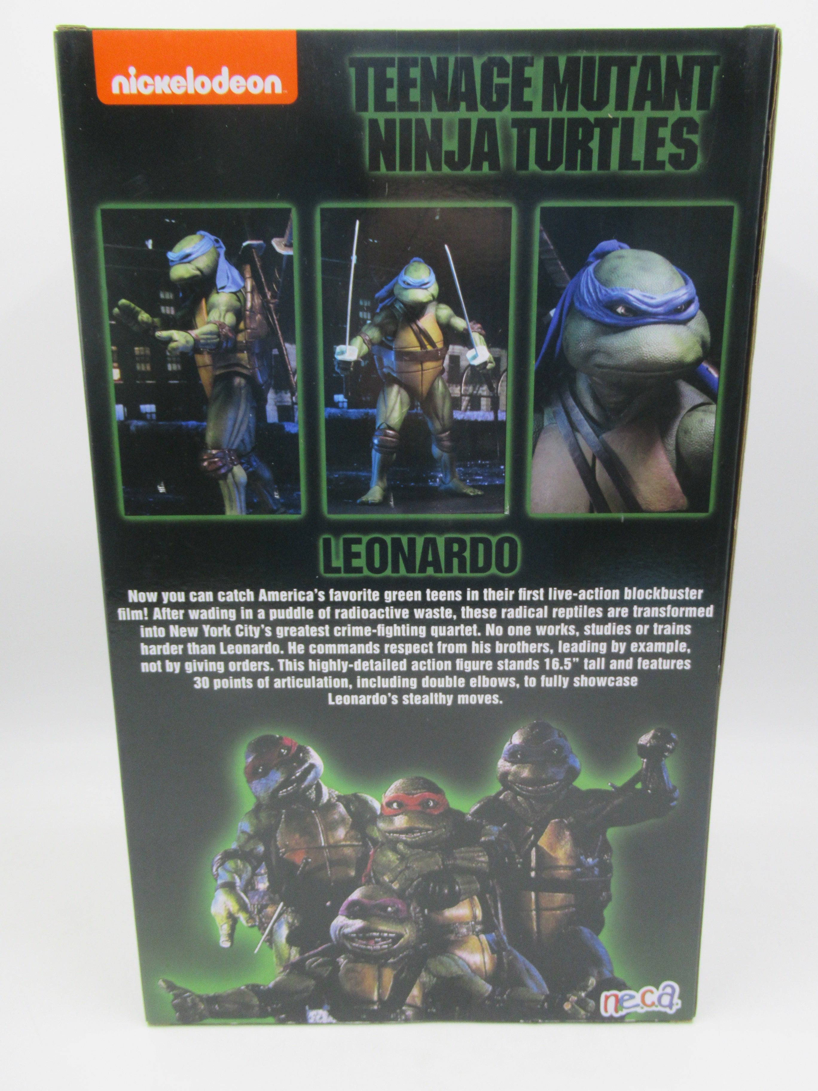 Teenage Mutant Ninja Turtles 1990 Leonardo 1/4 Scale Figure NECA NIB