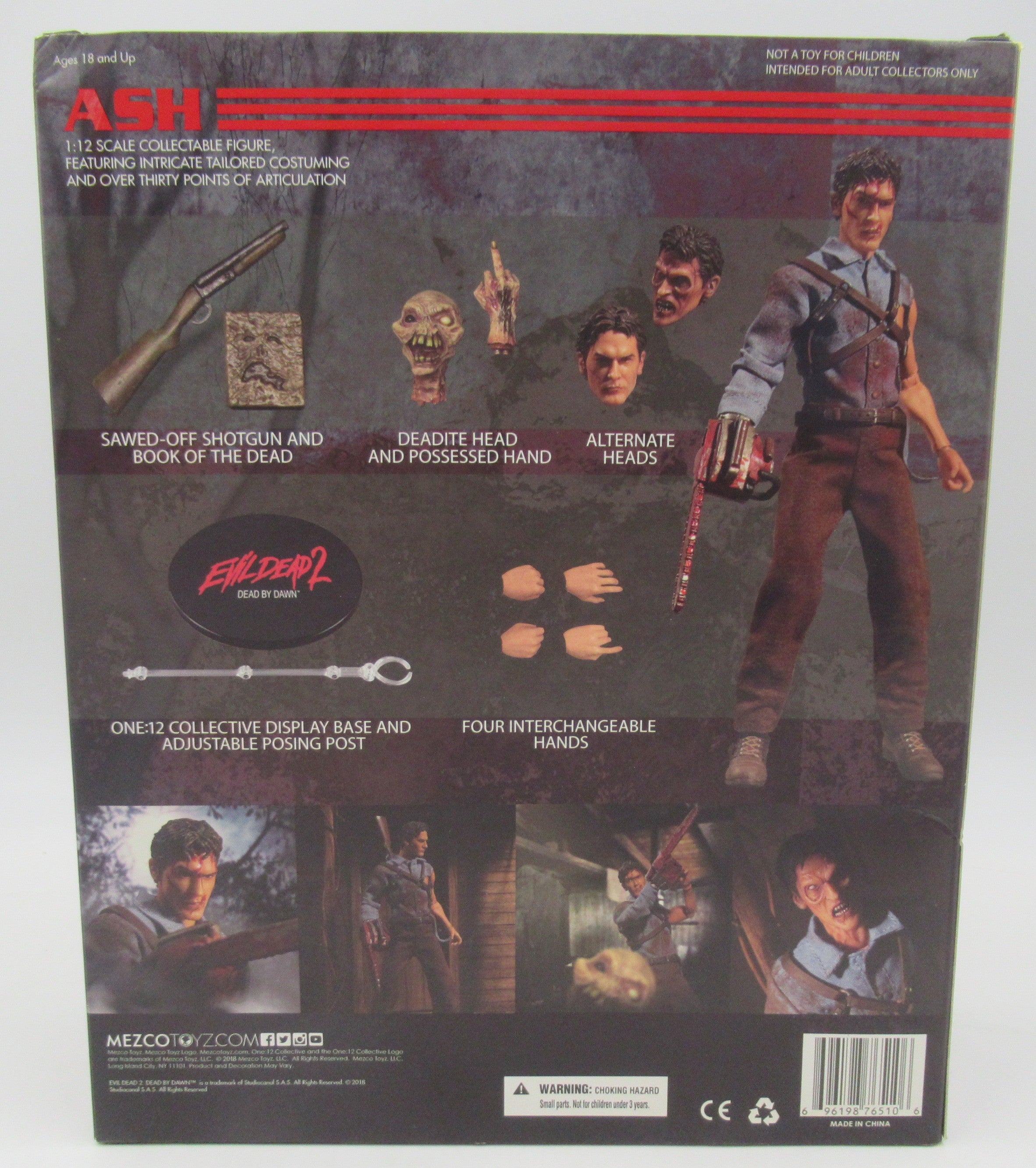 Evil Dead 2 Ash Williams Mezco One:12 1/12 Scale Action Figure NIB