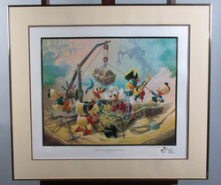 Donald Duck and Uncle Scrooge Return To Morgan's Island Carl Barks Signed Gold Plate Edition