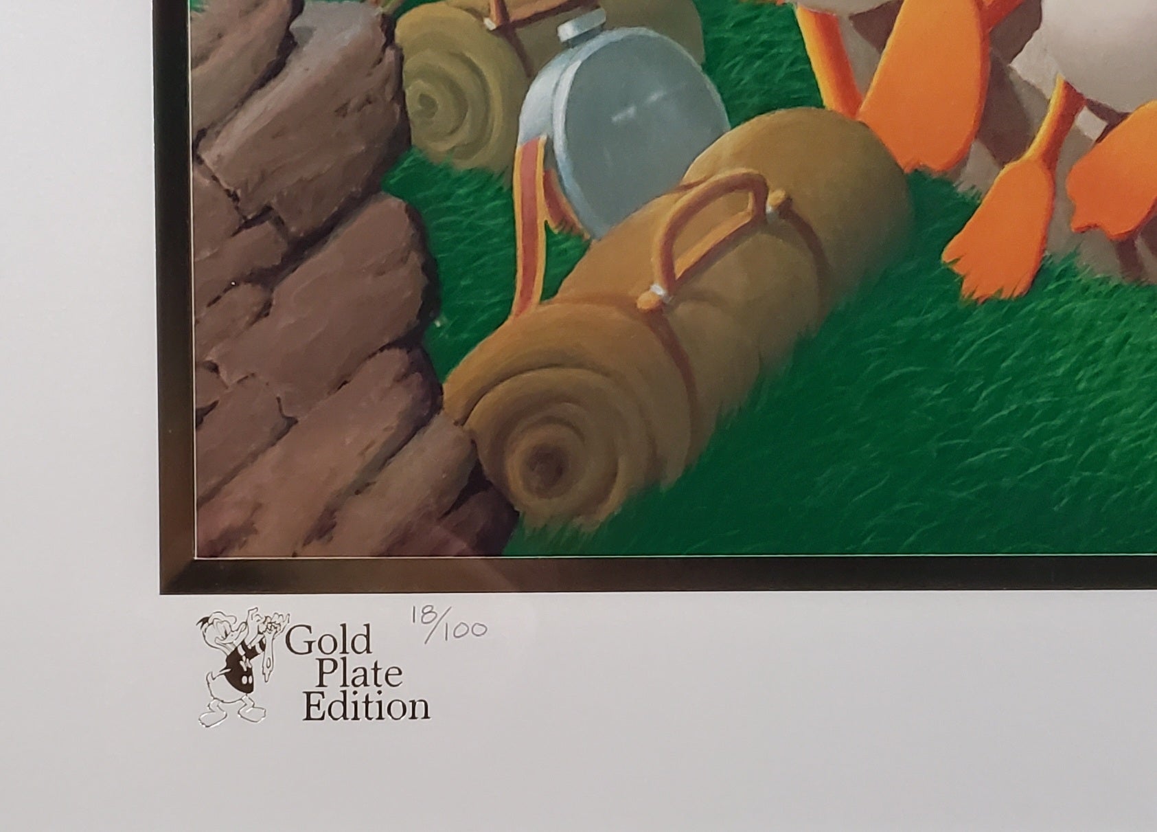 Donald Duck and Uncle Scrooge Return To Plain Awful Carl Barks Signed Gold Plate Edition