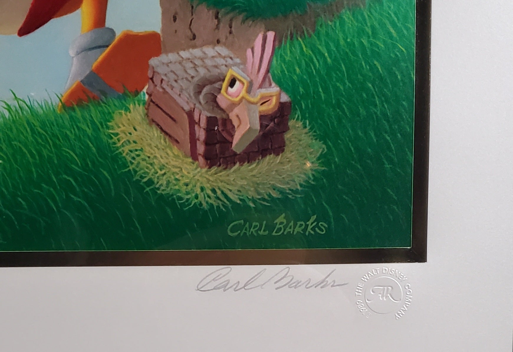 Donald Duck and Uncle Scrooge Return To Plain Awful Carl Barks Signed Gold Plate Edition
