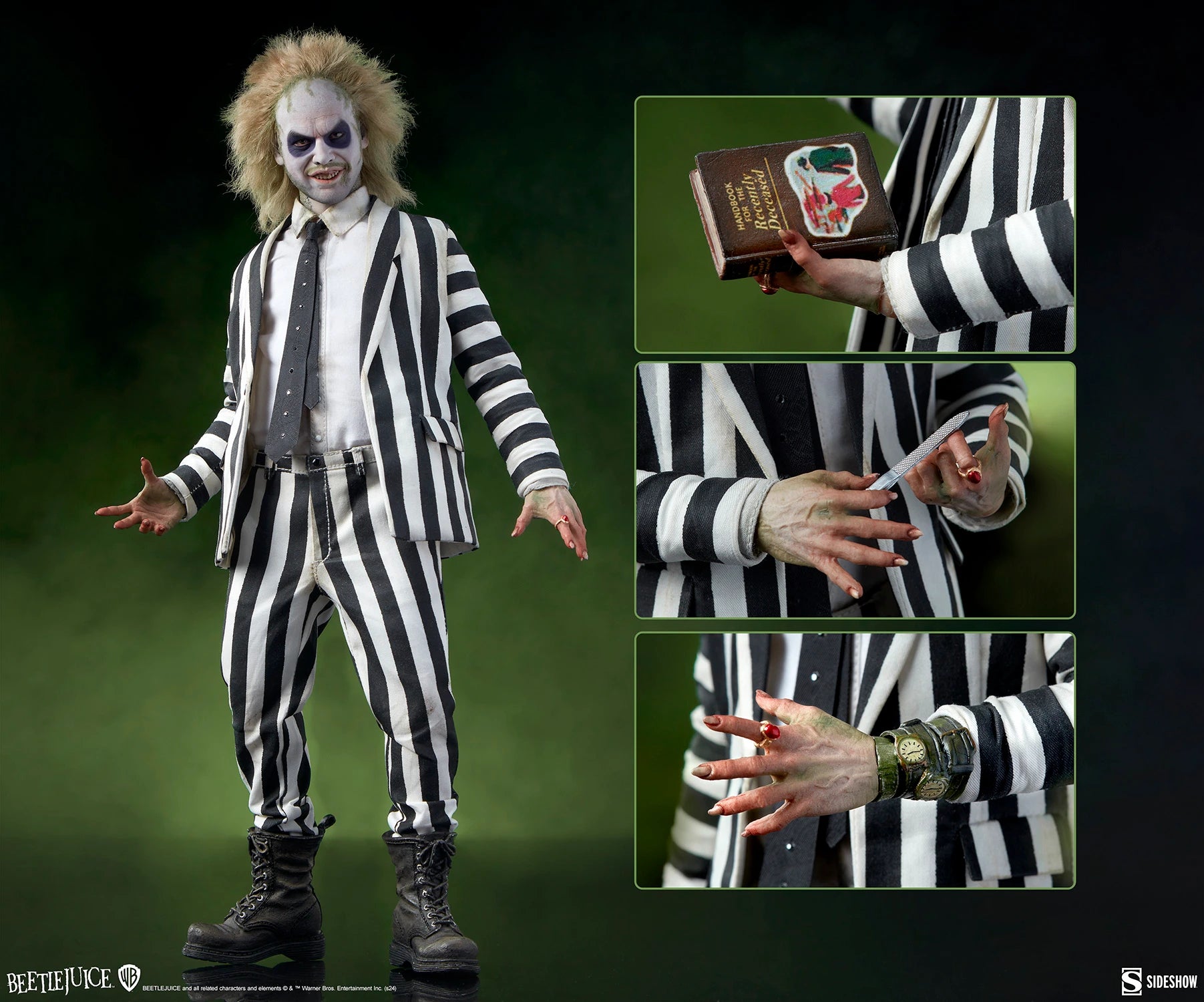 Beetlejuice 1/6 Scale Sideshow Collectibles Figure NIB