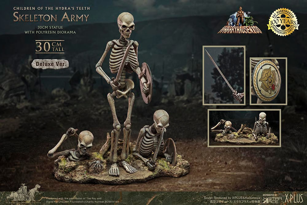 Ray Harryhausen's Skeleton Army Deluxe SA9052 Star Ace Statue NIB