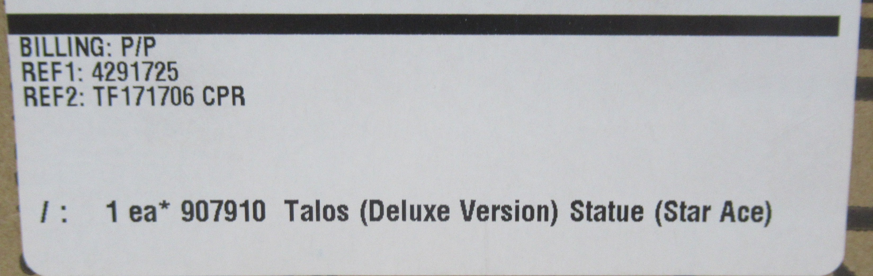 Talos Deluxe 32cm Soft Vinyl Statue Star-Ace/Harryhausen NIB