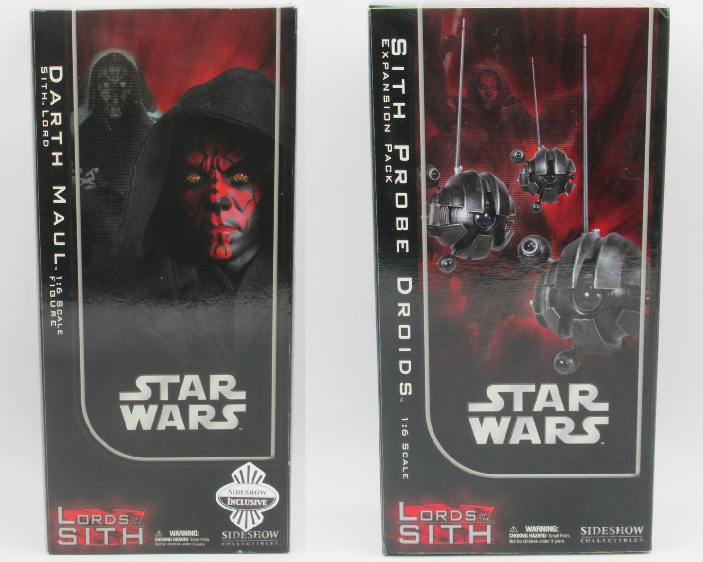 STAR WARS Darth Maul: Sith Lord & Sith Probe Droids - Sideshow Collectibles (2006) Lords of the Sith