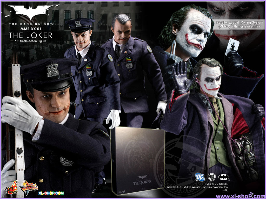 The Joker DX01 1/6 Scale Dark Knight Hot Toys 12" Figure