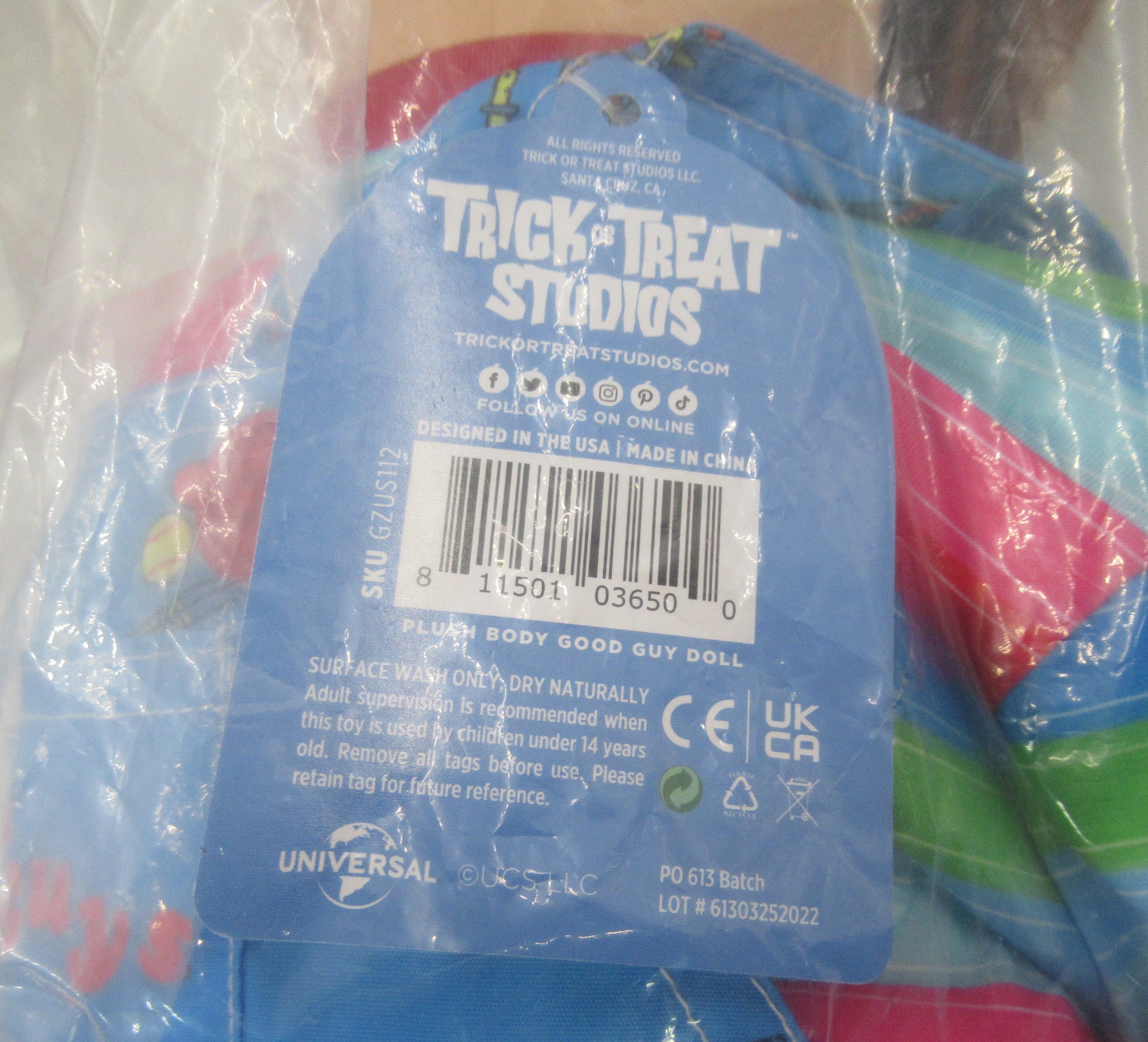 Life Sized Chucky Plush Good Guy Doll Trick or Treat Studios