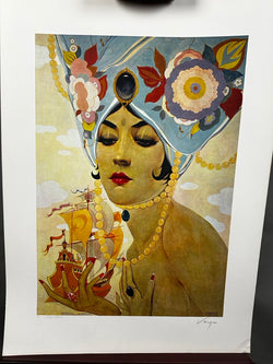 Back to the Past Collectibles - Alberto Vargas Scheherazade lithograph art full.